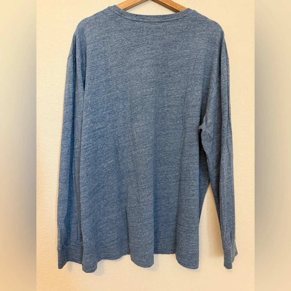Polo Ralph Lauren Men’s Long Sleeve T-Shirt Blue Heather XL 100% Cotton